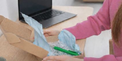 pen met logo in webshop bestelling unboxing pakket