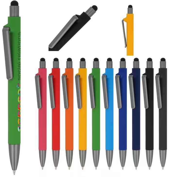 Eco bedrukte pen Madeira gerecycled aluminium