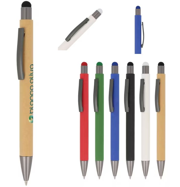 Bedrukte New York papier stylus balpen